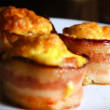 Bacon-tojás muffin Bacon-tojás muffin