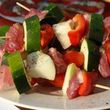 Vegetáriánus kebab mozzarellával Vegetáriánus kebab mozzarellával