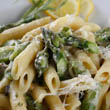 Spárgás-gombás penne Spárgás-gombás penne