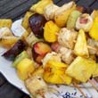 Grillezett gyümölcsnyárs Grillezett gyümölcsnyárs